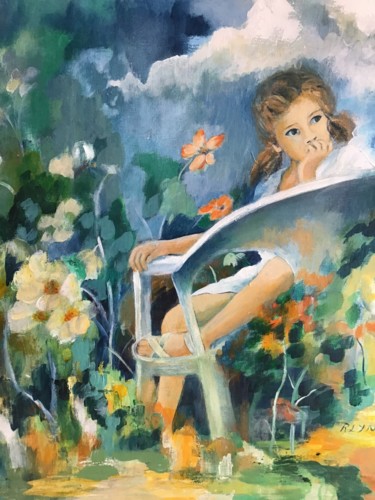 Peinture intitulée "Clémentine est dans…" par Roseline Chesserond, Œuvre d'art originale, Acrylique