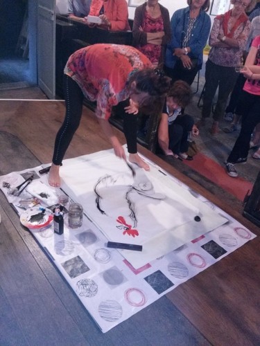 performance-peinture-chinoise-coq.jpg © par Roselyne PEGEAULT