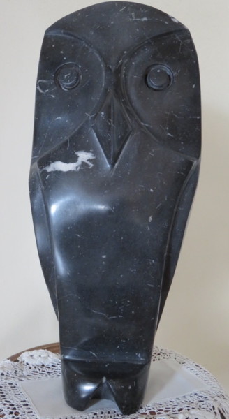 Escultura titulada "Chouette" por Chevalier, Obra de arte original, Piedra