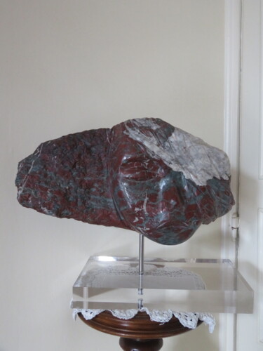 Rzeźba zatytułowany „Dans le vent (marbr…” autorstwa Chevalier, Oryginalna praca, Kamień