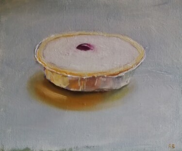 Картина под названием "Bakewell tart" - Rosemary Burn, Подлинное произведение искусства, Масло