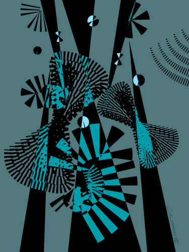 Arts numériques intitulée "200703.1.2_SpiralVa…" par Rosemary Collard, Œuvre d'art originale, Travail numérique 2D