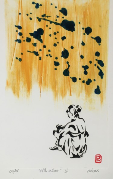 Elles & Eux - N°X Printmaking titled "Elles & Eux - N°X" by Rosemary Piolais, Original Art, Engraving