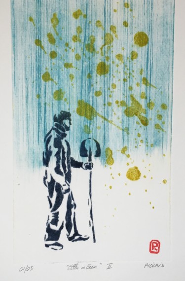 Elles & Eux - N°II Printmaking titled "Elles & Eux - N°II" by Rosemary Piolais, Original Art, Engraving
