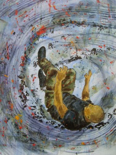 Peinture intitulée "Thêta" par Rosemary Piolais, Œuvre d'art originale, Acrylique