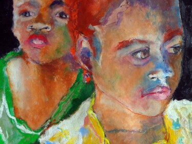 Pintura titulada "Inquiétude 2" por Rosemay Dahan, Obra de arte original, Pastel