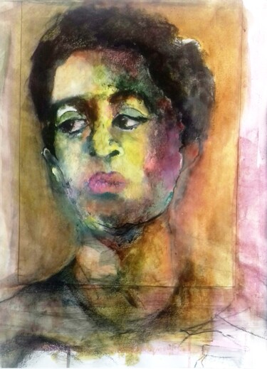 Peinture intitulée "Vano 1" par Rosemay Dahan, Œuvre d'art originale, Encre