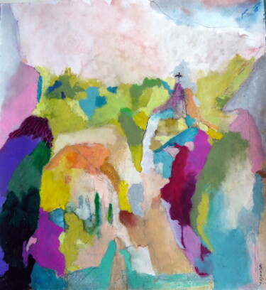 Peinture intitulée "Playing with colors…" par Rosemay Dahan, Œuvre d'art originale, Acrylique