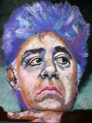 Painting titled "Pedro Almodovar" by Rosemay Dahan, Original Artwork, Pastel