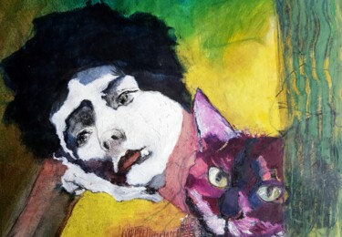 Pintura titulada "Mélancolie" por Rosemay Dahan, Obra de arte original, Pastel