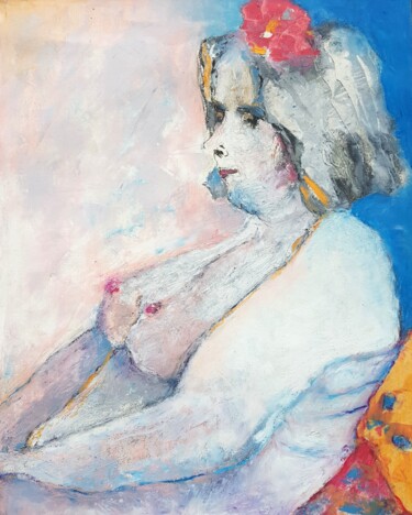 Pintura titulada "Blanche" por Rosemay Dahan, Obra de arte original, Oleo