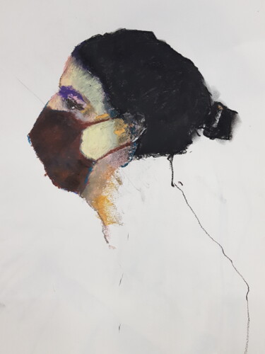 绘画 标题为“Maskot 2” 由Rosemay Dahan, 原创艺术品, 粉彩