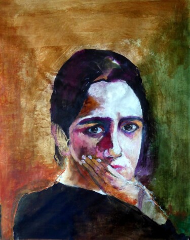 Картина под названием "Ronit Elkabetz" - Rosemay Dahan, Подлинное произведение искусства, Масло