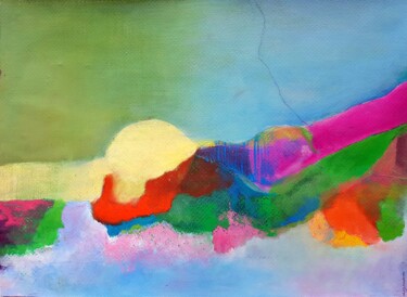 Malerei mit dem Titel "Flying" von Rosemay Dahan, Original-Kunstwerk, Öl
