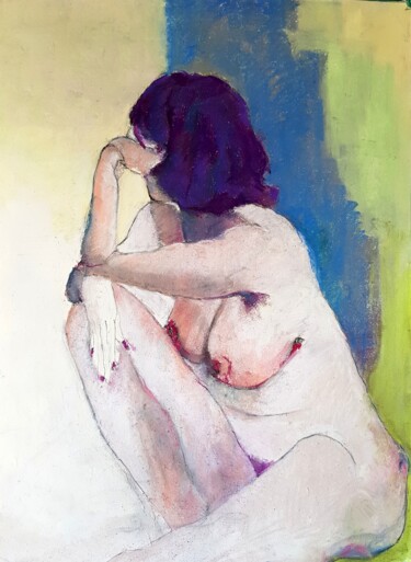 Malerei mit dem Titel "Anna-Luisa à Landow…" von Rosemay Dahan, Original-Kunstwerk, Pastell