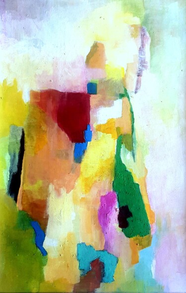 Peinture intitulée "Celui qui marche" par Rosemay Dahan, Œuvre d'art originale, Acrylique