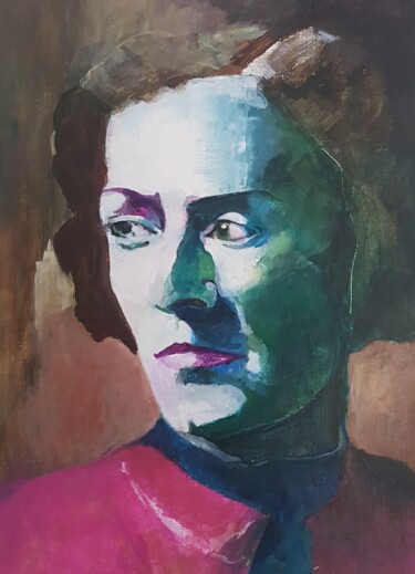 Pintura titulada "Anna-Eva Bergman" por Rosemay Dahan, Obra de arte original, Acrílico