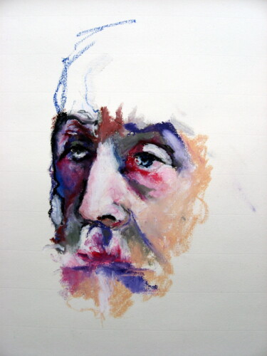 Schilderij getiteld "Elderly Degas" door Rosemay Dahan, Origineel Kunstwerk, Olie