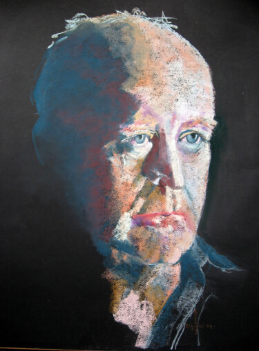 Schilderij getiteld "Edward Bond" door Rosemay Dahan, Origineel Kunstwerk, Pastel