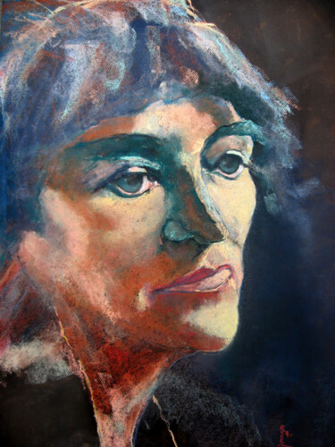 Painting titled "Suzanne Valadon" by Rosemay Dahan, Original Artwork, Pastel