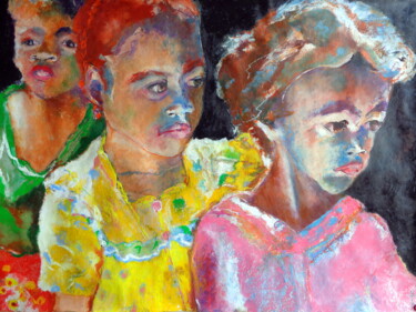 Painting titled "Inquietude 3" by Rosemay Dahan, Original Artwork, Pastel