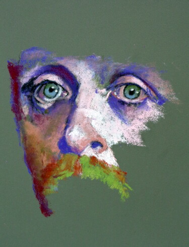 Картина под названием "Anthony Hopkins" - Rosemay Dahan, Подлинное произведение искусства, Пастель