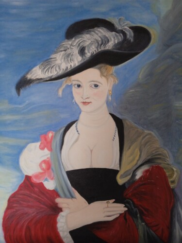Pintura intitulada "La Madame" por Roser Solà, Obras de arte originais, Óleo
