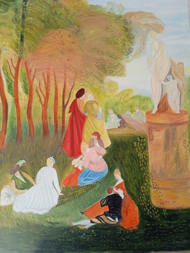 Pintura intitulada "El otoño" por Roser Solà, Obras de arte originais, Óleo