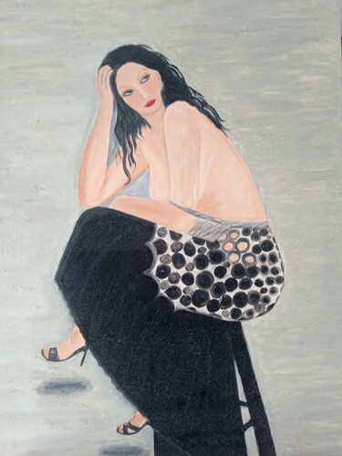 Peinture intitulée "La brisa" par Roser Solà, Œuvre d'art originale, Huile