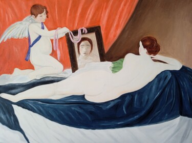 Painting titled "La Venus" by Roser Solà, Original Artwork, Oil