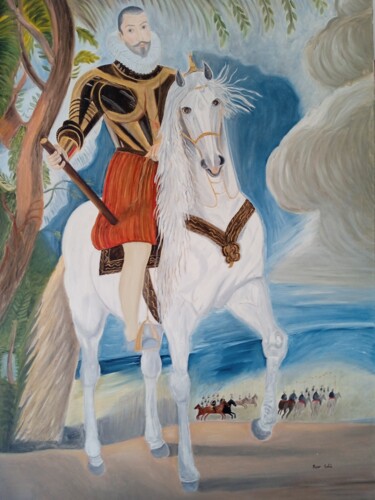 Картина под названием "El Duque de Lerma" - Roser Solà, Подлинное произведение искусства, Масло