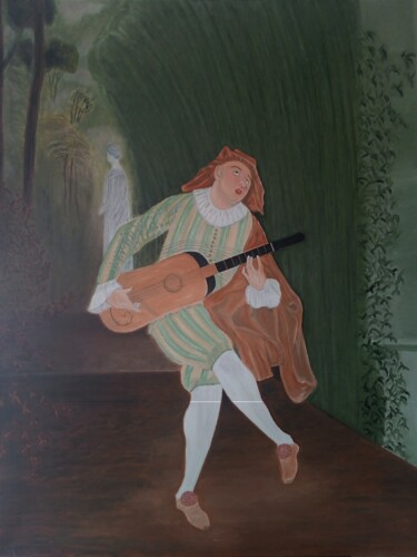 Painting titled "Le Trobateur" by Roser Solà, Original Artwork, Oil