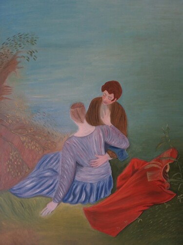 Картина под названием "El desliz" - Roser Solà, Подлинное произведение искусства, Масло