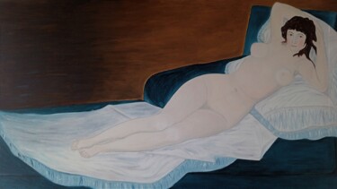 Pintura titulada "La Maja desnuda" por Roser Solà, Obra de arte original, Oleo