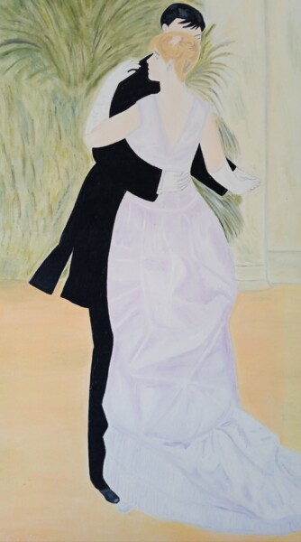 Painting titled "El baile" by Roser Solà, Original Artwork, Oil