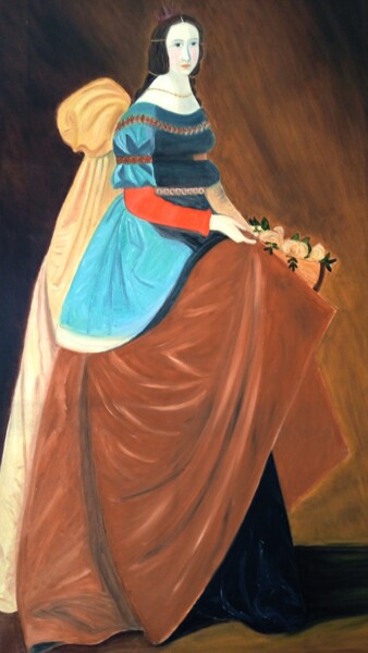 Pittura intitolato "Santa Isabel de Por…" da Roser Solà, Opera d'arte originale, Olio