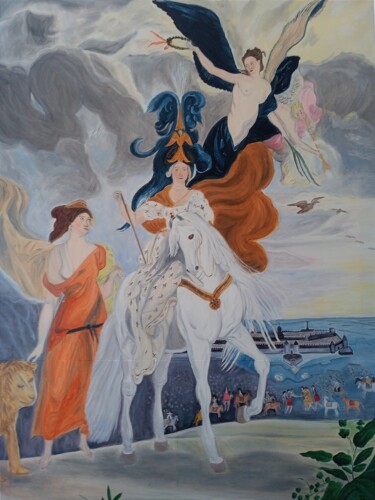 제목이 "María de Medicis"인 미술작품 Roser Solà로, 원작, 기름