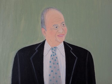 Peinture intitulée "Juan Carlos I" par Roser Solà, Œuvre d'art originale, Huile
