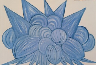 Pintura titulada "Blue Melon" por Roser Solà, Obra de arte original, Oleo
