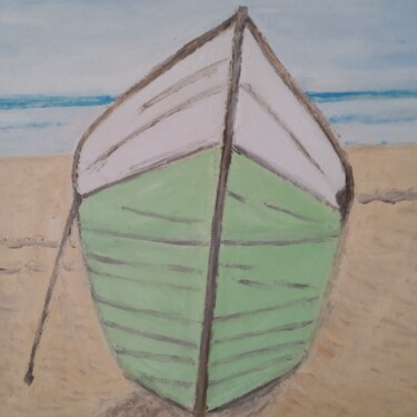 Pintura titulada "El Bote" por Roser Solà, Obra de arte original, Oleo