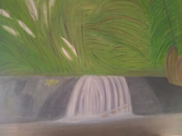 Картина под названием "La cascada" - Roser Solà, Подлинное произведение искусства, Масло