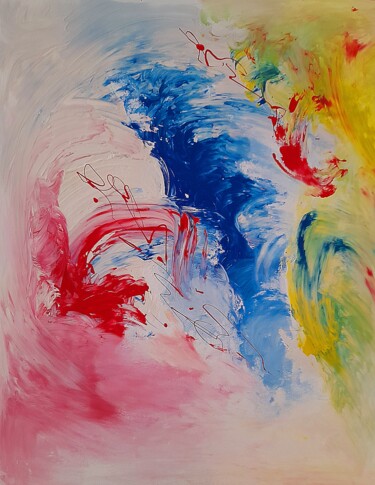 Pittura intitolato "Estratos atmosféric…" da Roser Jb, Opera d'arte originale, Acrilico
