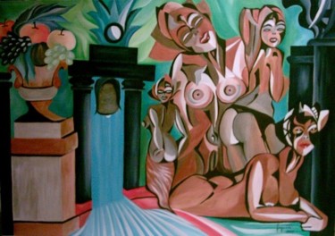 Pittura intitolato "Il tempio della per…" da Rosesart, Opera d'arte originale, Acrilico