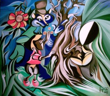 Pittura intitolato "Pinocchio" da Rosesart, Opera d'arte originale, Acrilico