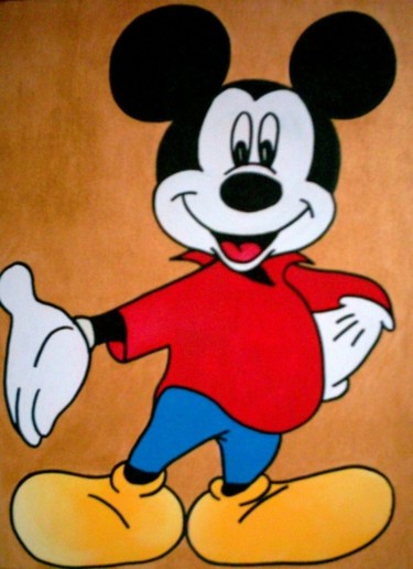 Pittura intitolato "TOPOLINO" da Rosesart, Opera d'arte originale, Acrilico