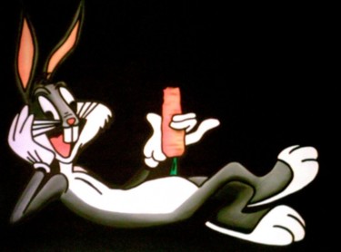 Pittura intitolato "BUGS BUNNY" da Rosesart, Opera d'arte originale, Acrilico