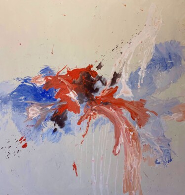 Pintura intitulada "Cloudlet 1" por Rosi Roys, Obras de arte originais, Acrílico
