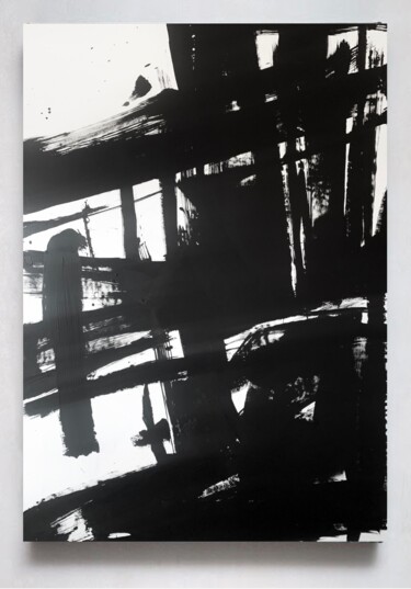 Peinture intitulée "Black 17x" par Rosi Roys, Œuvre d'art originale, Acrylique