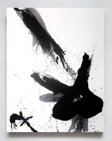Ζωγραφική με τίτλο "Black 24x" από Rosi Roys, Αυθεντικά έργα τέχνης, Ακρυλικό