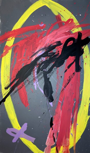 Картина под названием "Color 36" - Rosi Roys, Подлинное произведение искусства, Акрил